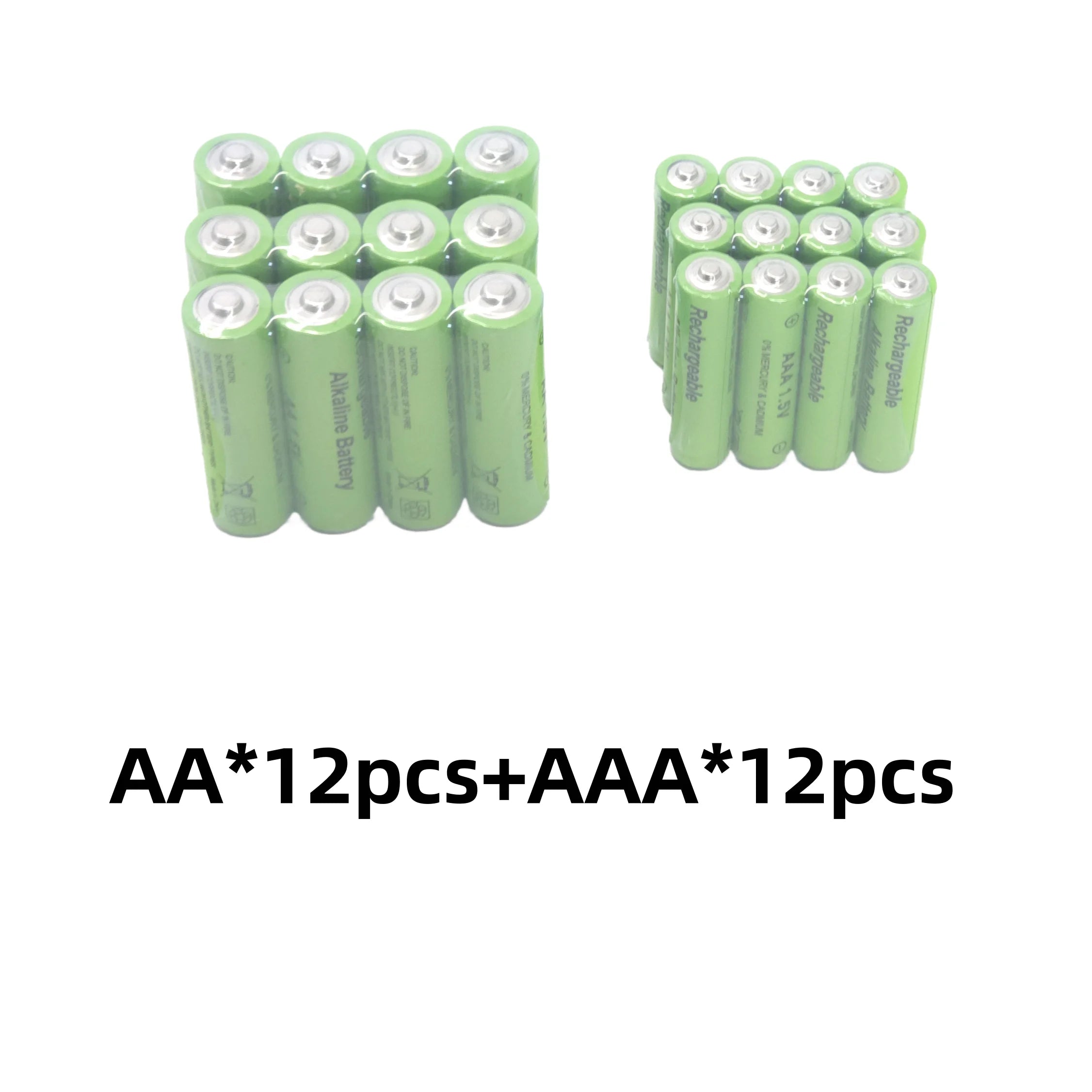 Pilhas Recarregáveis AA + AAA 1.5V (Conjunto)